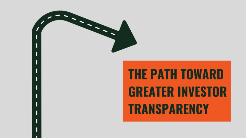 path toward greater investor transparency