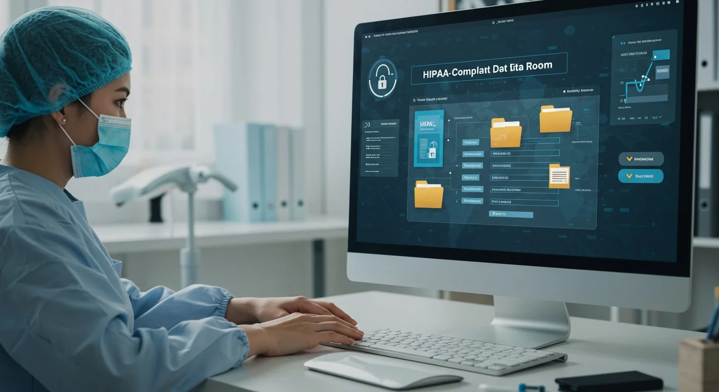 HIPAA-compliant virtual data room