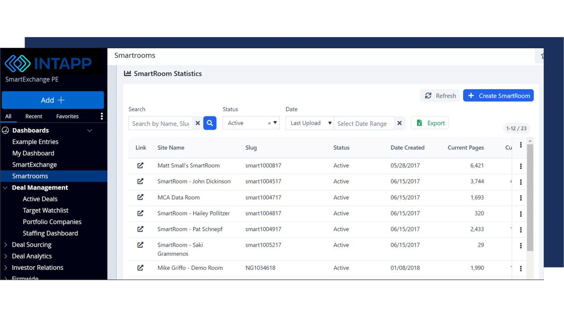 Self-Service SmartRooms in DealCloud | Launch VDRs in Seconds
